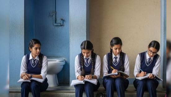 Dhar CM Rise School, MP school construction delay, students study in corridors, CM Rise scheme MP, education infrastructure issue, धार सीएम राइज स्कूल, स्कूल निर्माण में देरी, बरामदे में पढ़ाई, एमपी शिक्षा व्यवस्था, सीएम राइज योजना,"