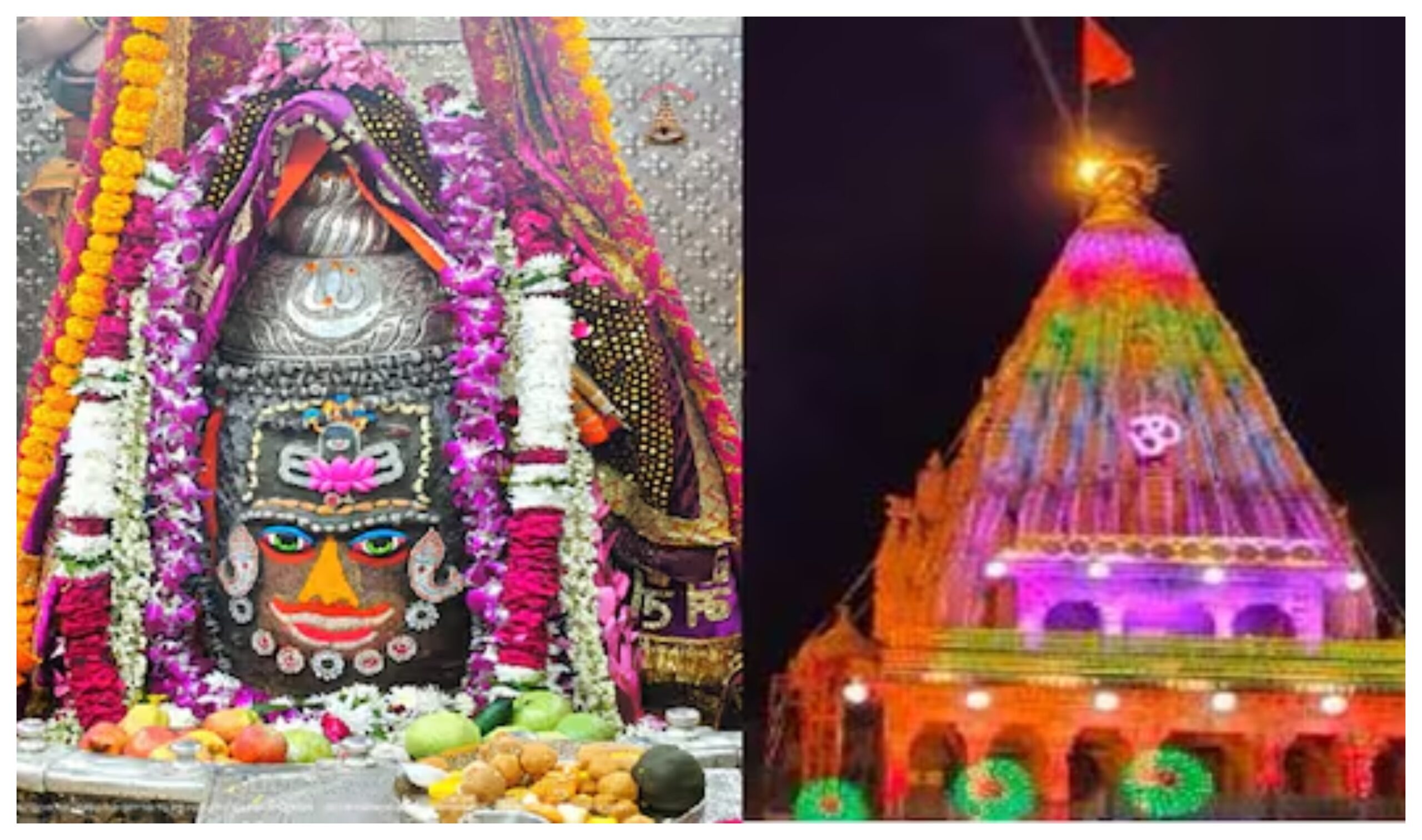 Madhya Pradesh: Mahakal's court in Ujjain decorated for the New Year, with 5 lakh Rudraksha and 11 thousand damarus.