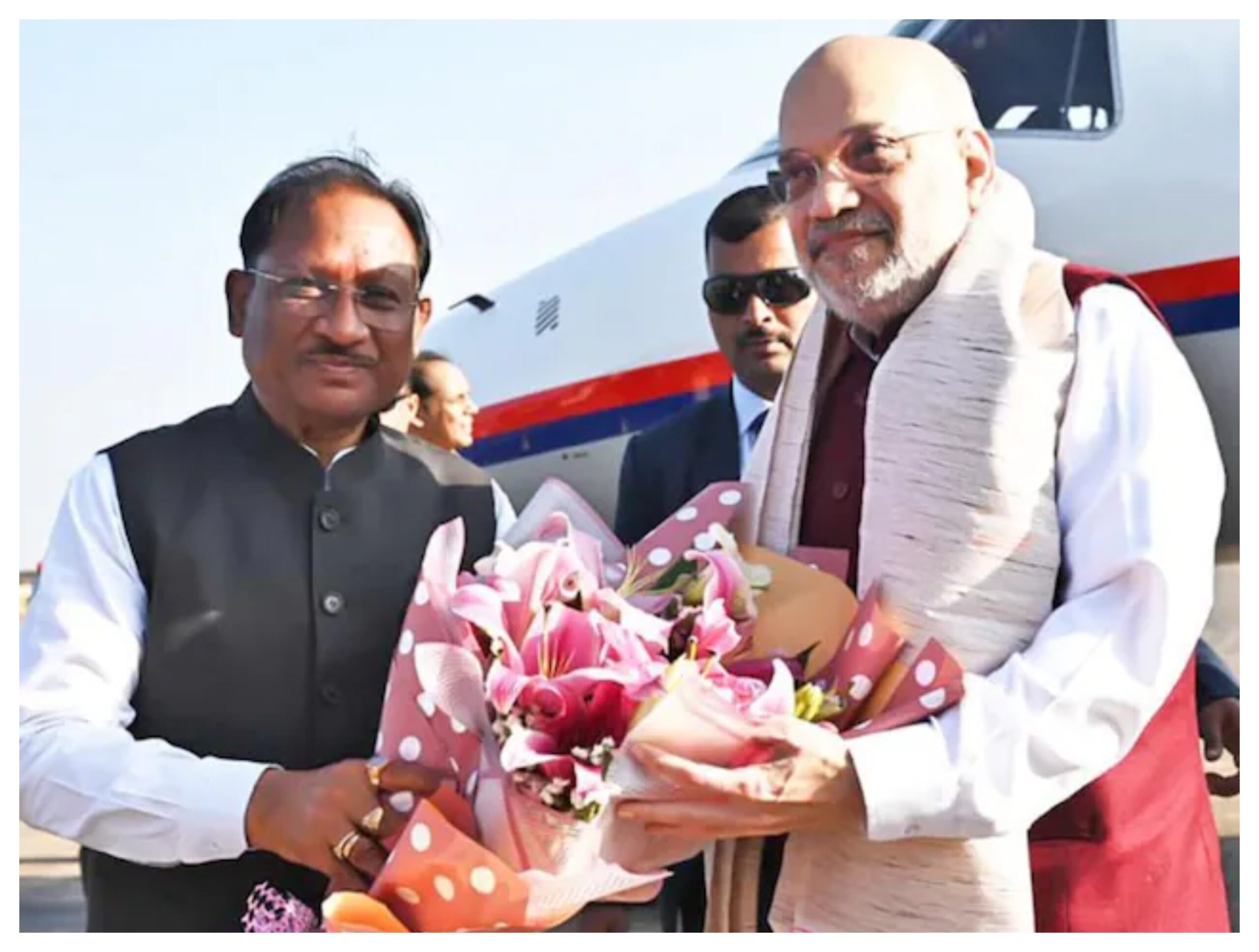 Chhattisgarh: Amit Shah reaches Raipur, will chair review meeting on Naxalism