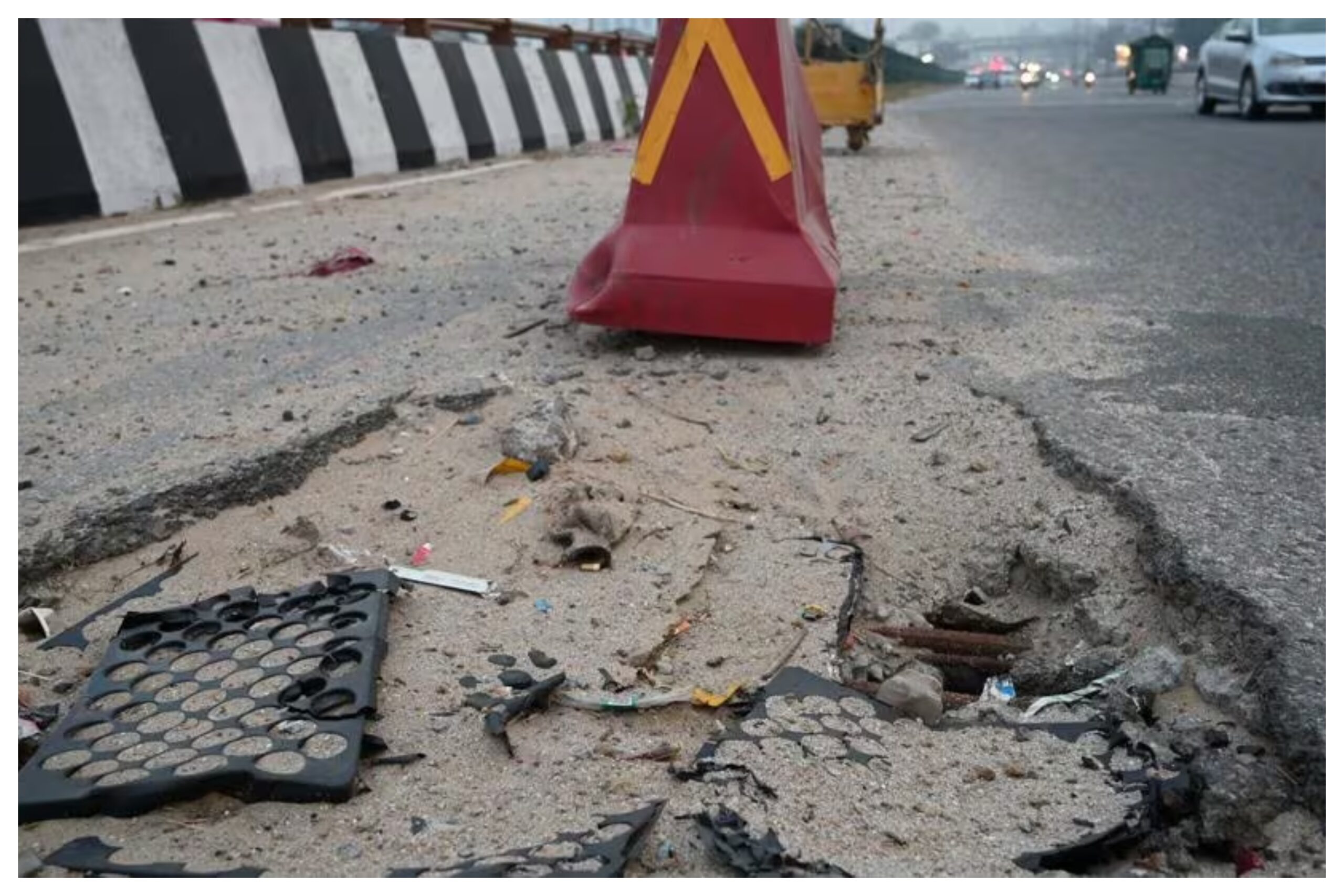 Gurugram: The damaged part of the Hero Honda Chowk flyover demolished, will be rebuilt afresh