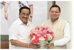 CM Dhami: Haridwar Kumbh 2027! CM Dhami meets Union Minister, discusses preparations