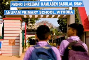 Vithoda News, Mehsana, Vithoda, PM Shri Shrimati K.B. Shah Anupam Primary School, Aditya Darji, Handwriting Improvement Project, Akshar Sudhar Initiative, Primary school education innovation, Student handwriting development, 5-phase learning model, 5000 students handwriting transformation, Rural education success story, Government school best practices, Education reform in Gujarat, PM Shri School Scheme,Inspirational teacher initiative