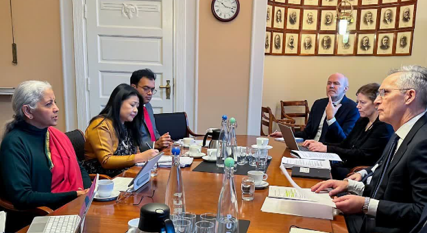 FM SITHARAMAN AND JENS STOLTENBERG, RARE EARTH PROCESSING, FM SITHARAMAN AND JENS STOLTENBERG DISCUSS RENEWABLE COOPERATION; SOLAR, RARE EARTH