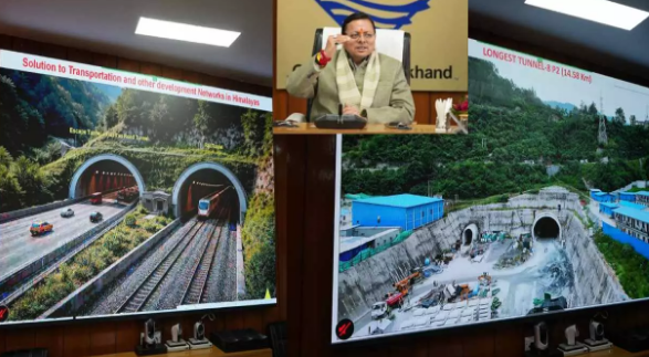 Uttarakhand News, Pushkar Singh Dhami Rail Review, Rishikesh Karnaprayag Rail Project, Tanakpur Bageshwar Rail Line, Uttarakhand Railway Development, Escape Tunnel Parallel Road Plan"
