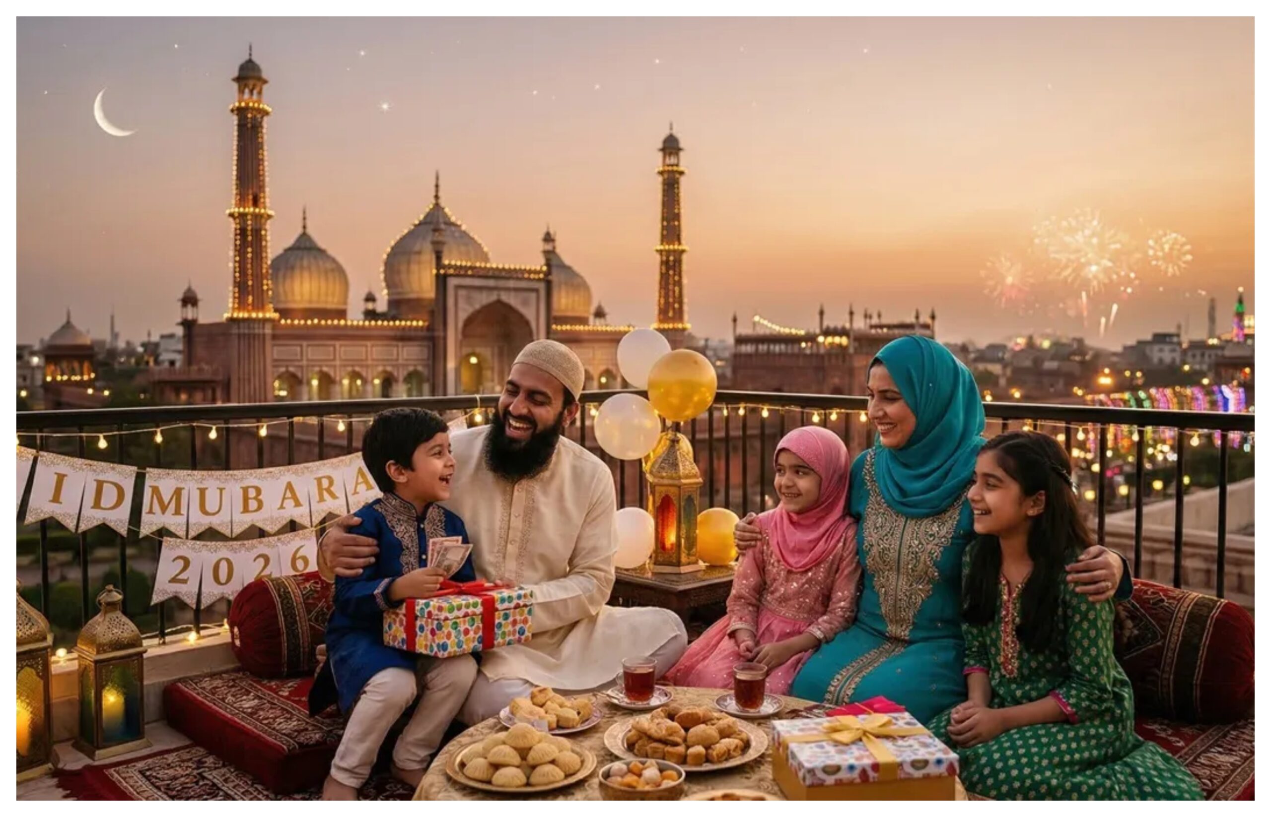 Eid Ul Fitr 2026: Eid-ul-Fitr greetings! An atmosphere of happiness across the country... The Jama Masjid also saw festivity