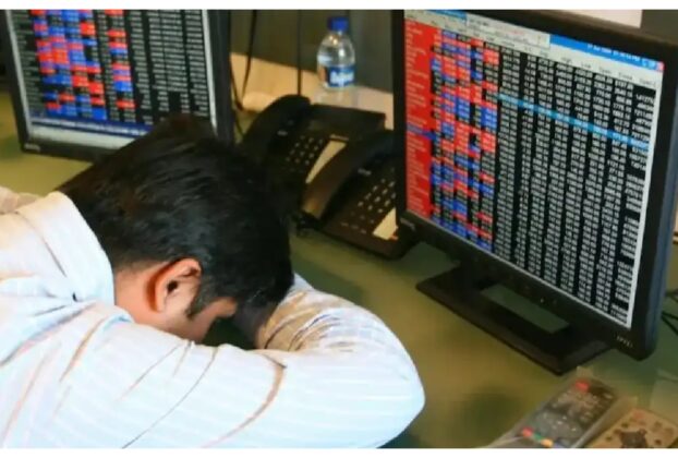 Share Market: Share market fell sharply due to rising crude oil prices, Sensex dropped by 1,342 points