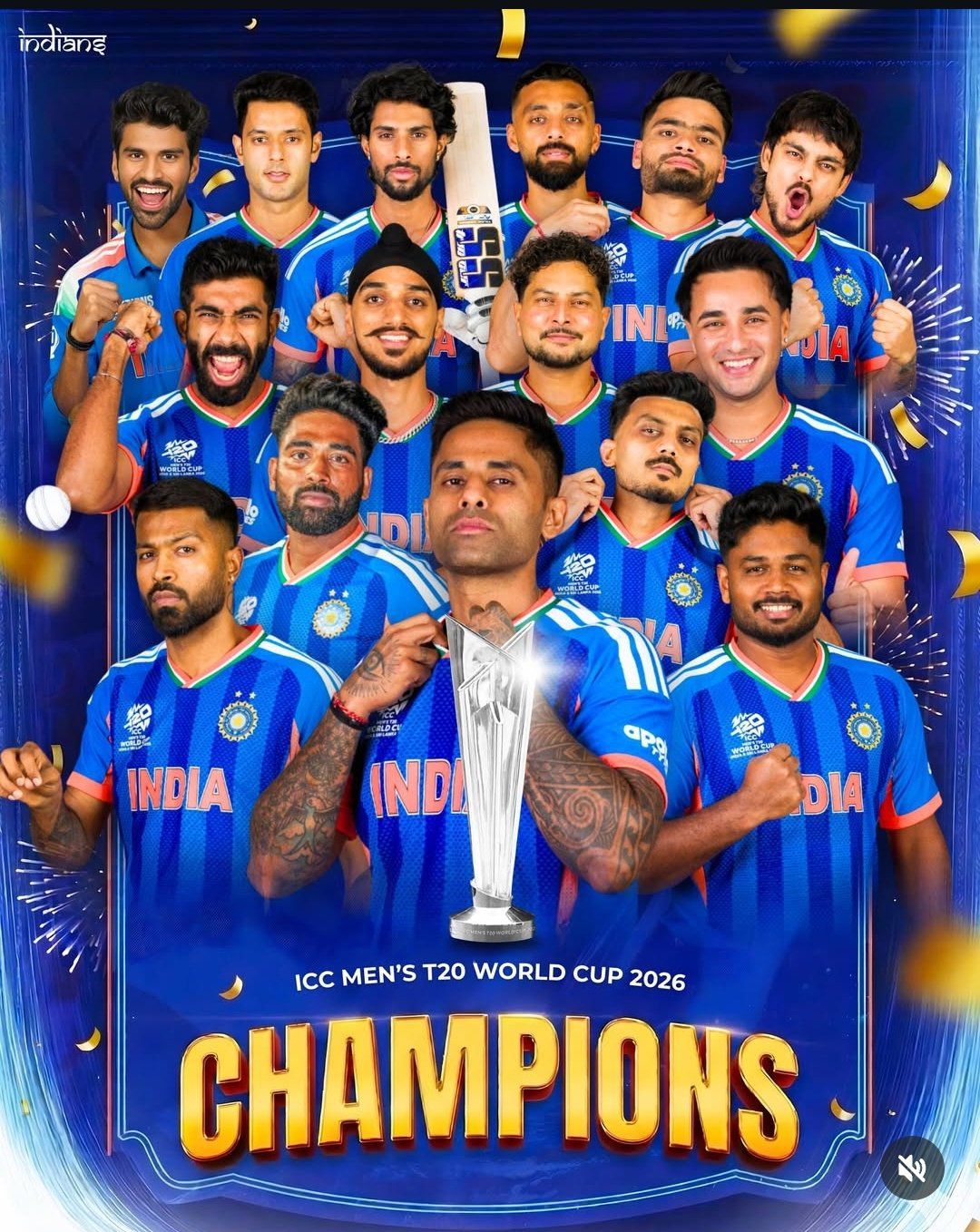 IND vs NZ: India won the T20 World Cup 2026 title!