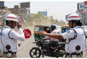 Gujarat: Ahmedabad Traffic Police tested 'cooling jacket' to protect from extreme heat and heat wave.