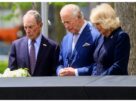 King Charles: "King Charles visits New York! Visits 9/11 Memorial, lays flowers at pool, Bloomberg joins him."