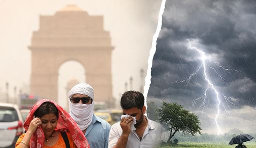 Today Weather : , aaj ka mausam live , today weather live , imd thunderstorm alert , heatwave alert , cyclonic circulation , storm forecast , IMD weather update , mausam samachar , mausam news , आज का मौसम लाइव