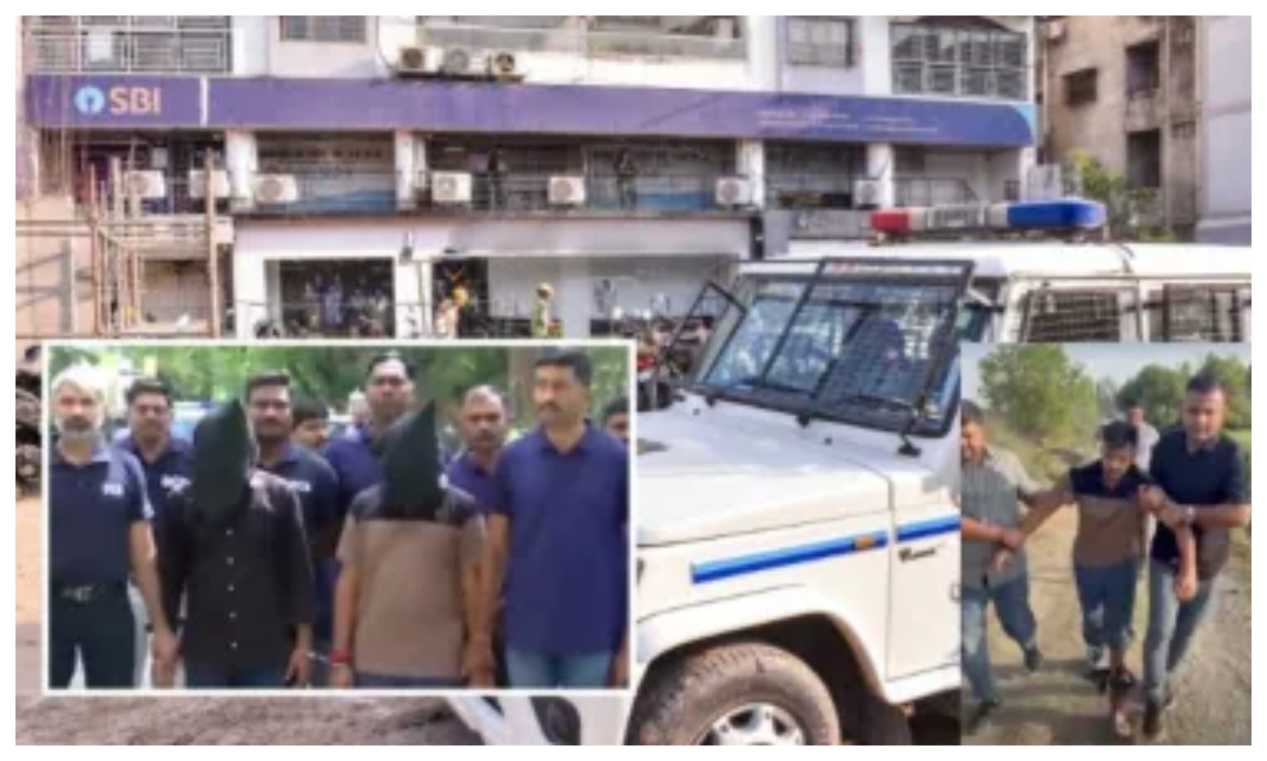 Gujarat: Surat SBI robbery! Accused shoots at police while trying to escape