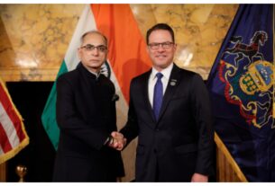 America: Indian Ambassador Kwatra meets Pennsylvania Governor, discusses strengthening economic ties
