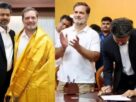 CM Vijay Swearing In Ceremony, rahul gandhi good wishes tvk vijay, tamil nadu cm vijay swearing in ceremony, mallikarjun kharge congratulates thalapathy vijay, thalapathy vijay new cm tamilnadu, तमिलनाडु के नए सीएम बने थलपति विजय, राहुल गांधी ने थलपति विजय को दी बधाई, मल्लिकार्जुन खरगे ने विजय को ऐसे दी बधाई, राहुल गांधी, मल्लिकार्जुन खरगे, थलपति विजय"