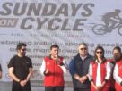 Fit India Movement, sundays on cycle, commonwealth games day, mansukh mandaviya, ayushmann khurrana, gagan narang, harsh sanghavi, gujarat, delhi, cycling event, khelo india, fitness campaign, Sports News in Hindi, Other Sports News in Hindi, Other Sports Hindi News"