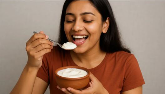Yogurt Benefits, Yogurt benefits, Dahi in summer, Digestive health food, Summer hydration diet, Benefits of eating dahi in summer, Best time to consume yogurt, How to eat dahi for digestion, Yogurt precautions cold cough, curd benefits in summer, dahi for digestion, summer hydration foods, cooling foods to beat summer heat, best time to eat curd, curd for bone health and energy, avoiding curd at night for cold, healthy summer diet tips