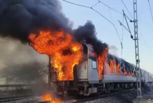 Rajdhani Express Fire