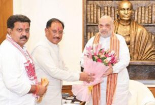 CM Sai Meet Amit Shah In Delhi, cm vishnu deo sai, home minister, amit shah, vishnu deo sai meet amit shah, aiia, All India Institute of Ayurveda,