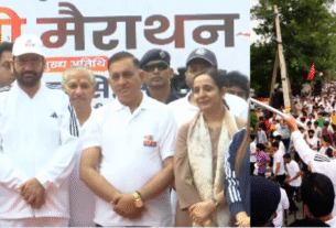 HARYANA: CM नायब सैनी ने नशे के विरुद्ध यूथ मैराथन को दिखाई हरी झंडी