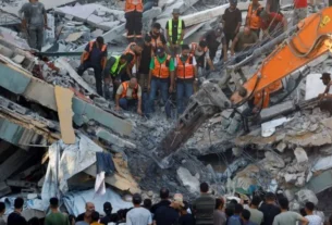 Gaza Building Collapse