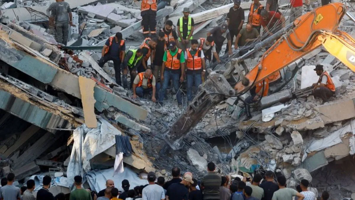 Gaza Building Collapse